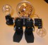 Biped with clear balls for hands and head